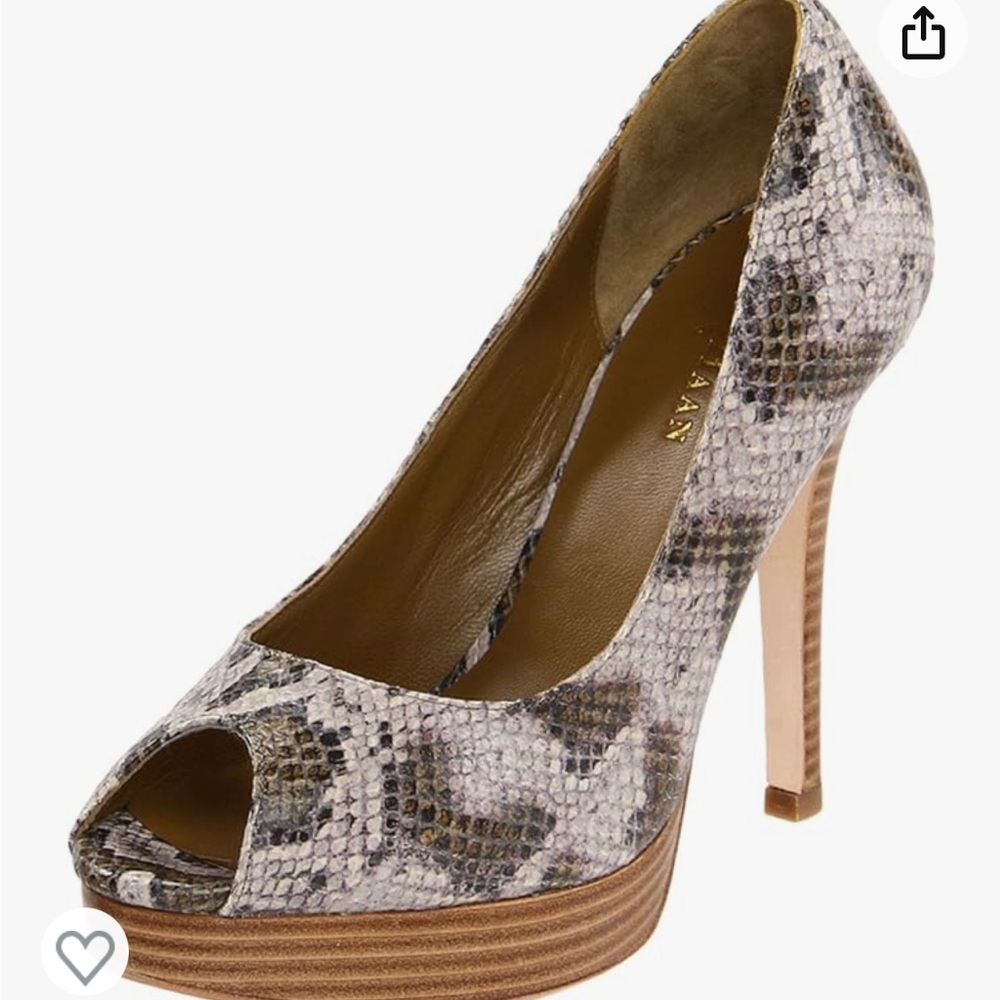 Cole Haan - women's Mariela Air OT Pump, wetlands snake, size 8
